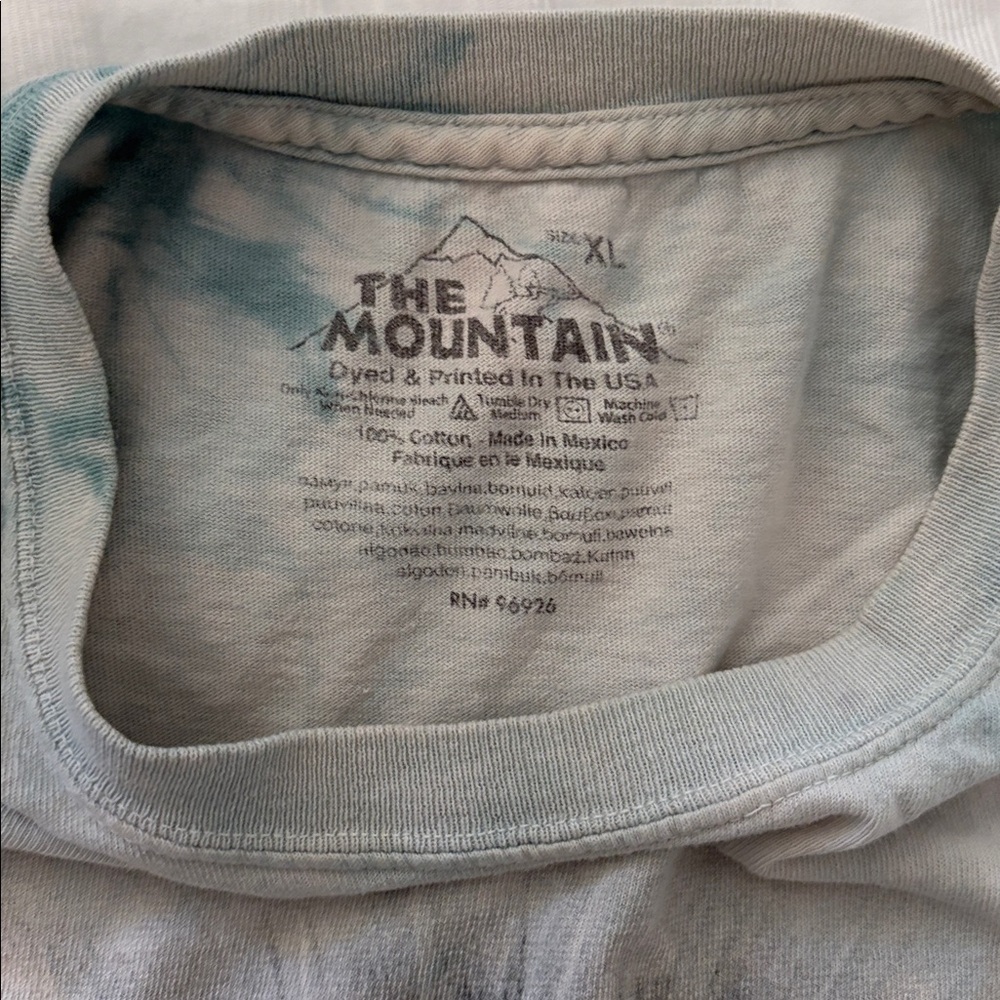 The Mountain Cat Face T-Shirt - Blue - Picture 3 of 3